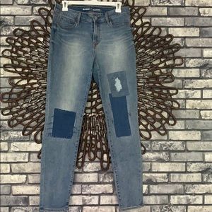 New Old Navy Distressed jeans patch 8 Reg Rockstar